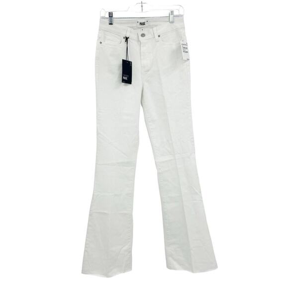 PAIGE White Genevieve High-rise Flared Jeans Women's Size 26 NWT - Picture 6 of 12